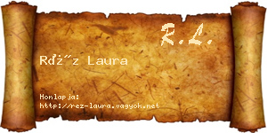 Réz Laura névjegykártya