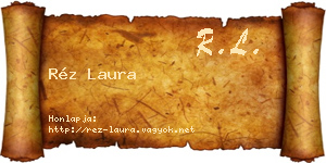Réz Laura névjegykártya